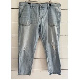 Hollister Vintage Boyfriend Blue Jeans Size 15/32 Distressed EUC